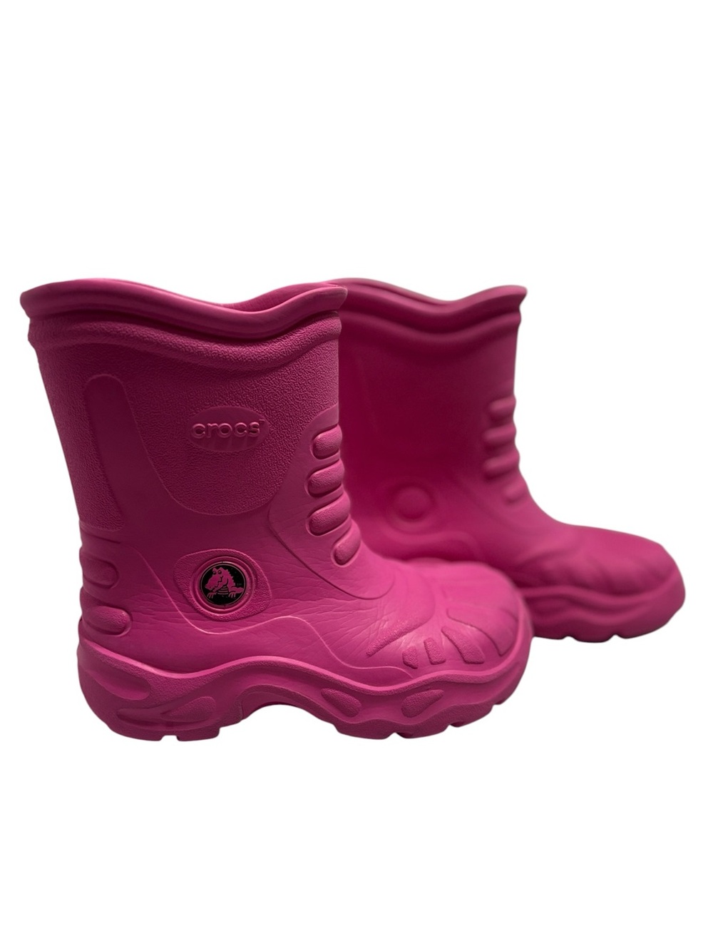 Crocs Pink Georgie Youth Slip-On Waterproof Outdoor Rain Boots Size M2 W4